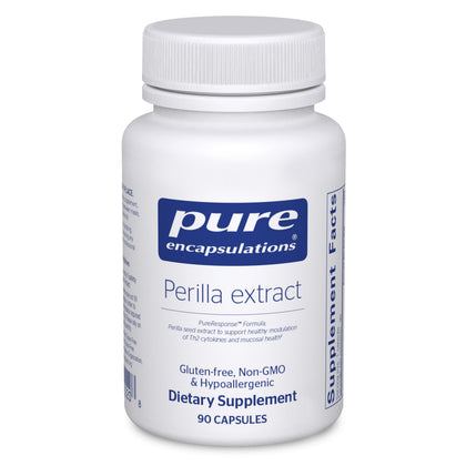 Flacon de Pure Encapsulations Extrait de Périlla 90 Capsules vue avant