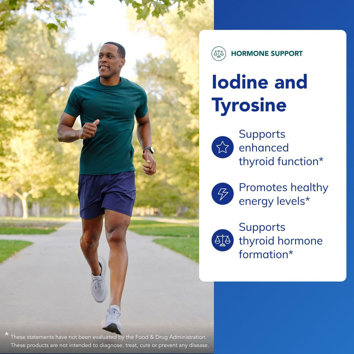 Flacon de Pure Encapsulations Iode et Tyrosine sur fond blanc