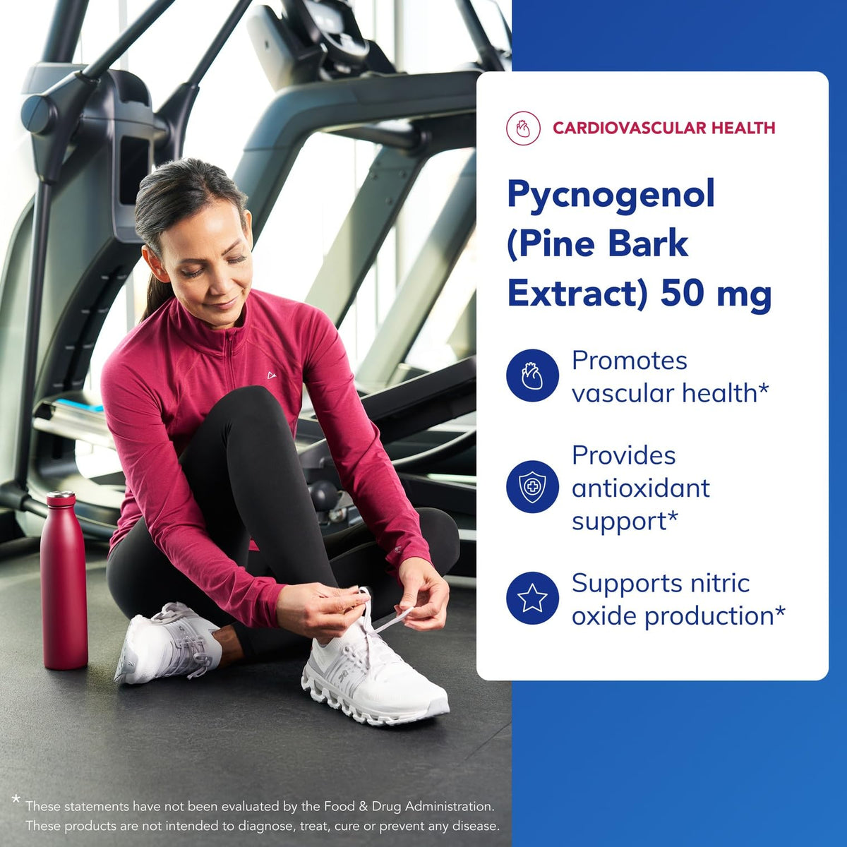 Flacon de Pure Encapsulations Pycnogenol ouvert avec capsules