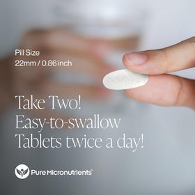 Flacon de Pure Micronutrients Complément Alimentaire Calcium sur une table