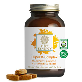 Flacon de PURE SYNERGY B-Complex 60 Tablettes vue de face