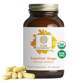 Flacon de PURE SYNERGY Extrait de Gingembre 60 capsules bio