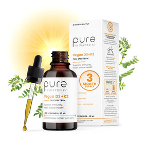 Flacon de Pure Therapro Rx D3 + K2 5000 IU vue avant