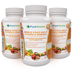 Flacon de PureNutria Multivitamines avec fruits et légumes