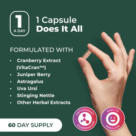 Flacon de PurePremium Complément Alimentaire ouvert avec capsules à l'intérieur