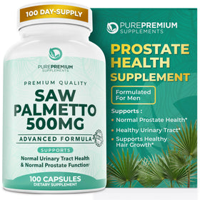Flacon de PurePremium Saw Palmetto 500mg avec 60 capsules