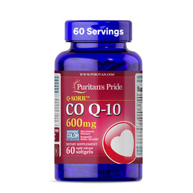 Flacon de Puritan's Pride Coenzyme Q10 600mg, 60 gélules