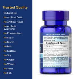 Flacon de Puritan's Pride Youth Guard™ DHEA sur une table