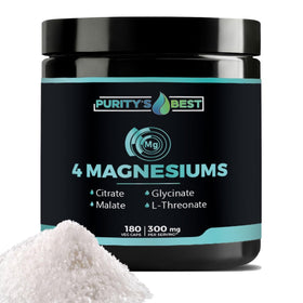 Flacon de Purity's Best Magnésium 300mg avec 180 capsules végétales