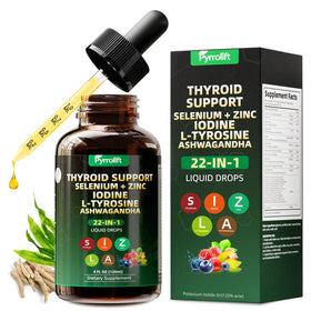 Flacon de Pyrrolift Gouttes de Soutien Thyroïdien 120 mL vue avant