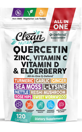 Flacon de Q Defend de Clean Nutraceuticals avec 120 capsules