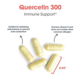Flacon de Quercétine 300 mg ouvert avec capsules visibles