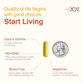 Flacon de Quercétine 500mg Genex Formulas avec étiquette visible