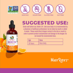 Flacon de Quercétine MARYRUTH'S sur fond blanc