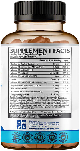 Flacon de Rainbow Nutrients 28 en 1 sur une table en bois