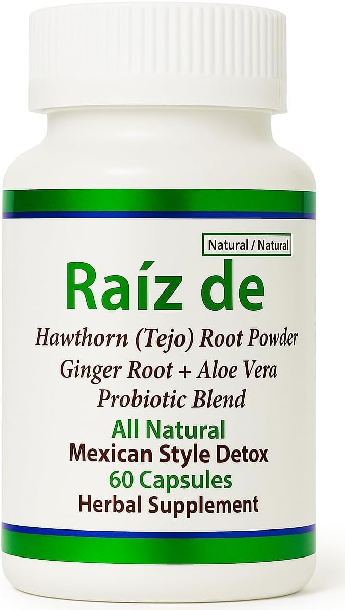 Flacon de Raiz DE Tejocote Root 60 capsules vue de face