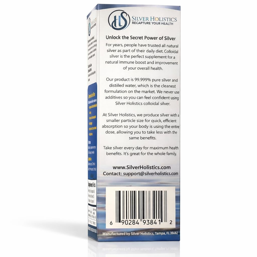 Flacon de recharge de Colloidal Silver avec bouchon
