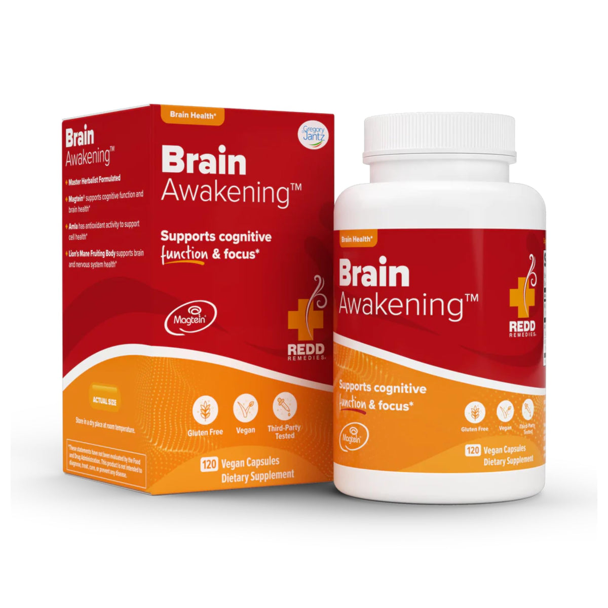 Flacon de Redd Remedies Brain Awakening 120 capsules végétales
