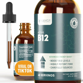 Flacon de Rejuvica Health B12 liquide 3000mcg vue de face