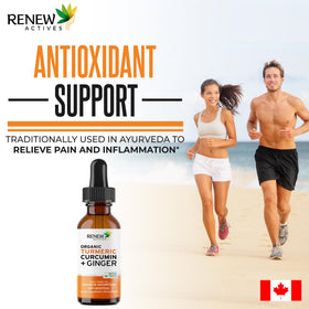 Flacon de Renew Actives Extrait de Curcuma avec étiquette