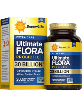 Flacon de Renew Life Probiotique 30 Milliards CFU avec capsules végétariennes