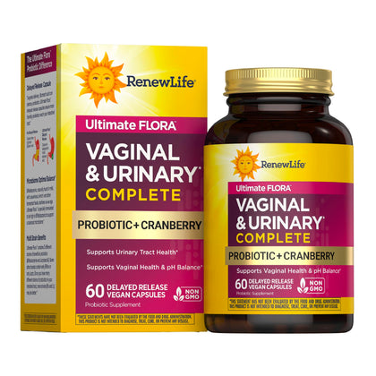 Flacon de Renew Life Probiotique Femme 60 capsules vue de face