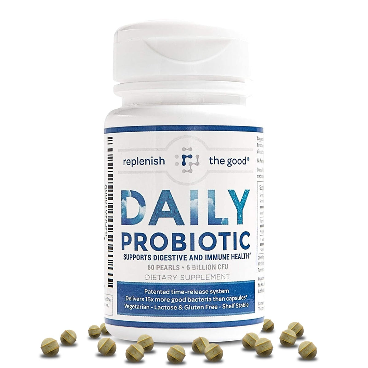 Flacon de Replenish the Good Probiotique Quotidien 6 Milliards CFU