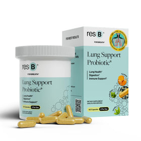 Flacon de ResBiotic Complément Alimentaire Probiotique 60 Capsules vue de face