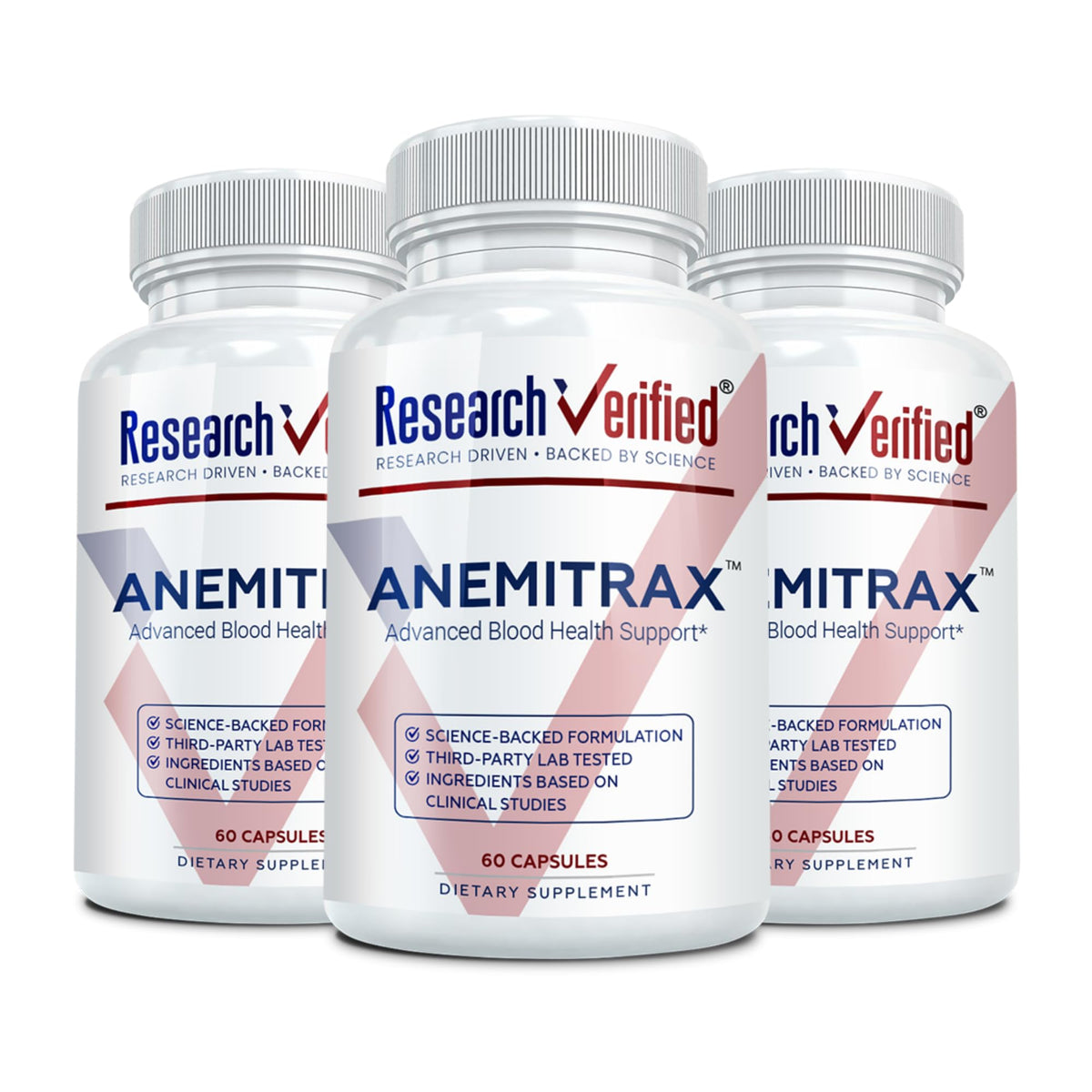 Flacon de Research Verified Anemitrax 180 capsules végétales
