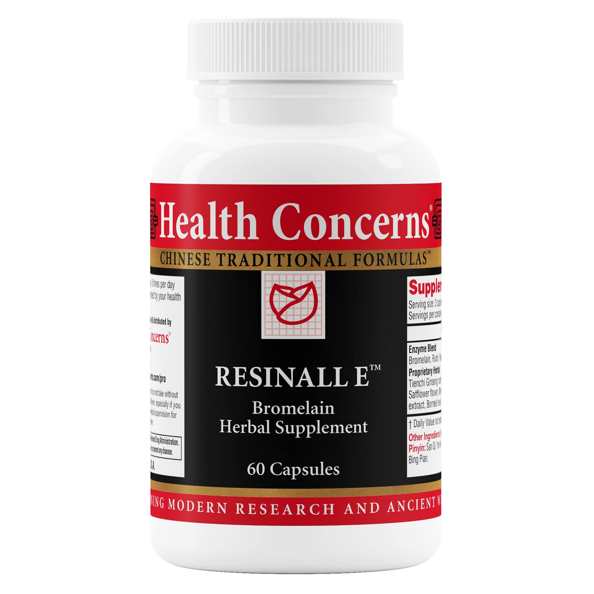 Flacon de Résinall E de Health Concerns avec 60 capsules