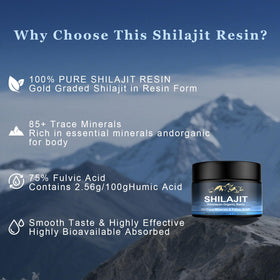 Flacon de résine de Shilajit naypiny avec arrière-plan naturel