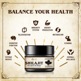 Flacon de résine de shilajit Sennasi avec étiquette visible