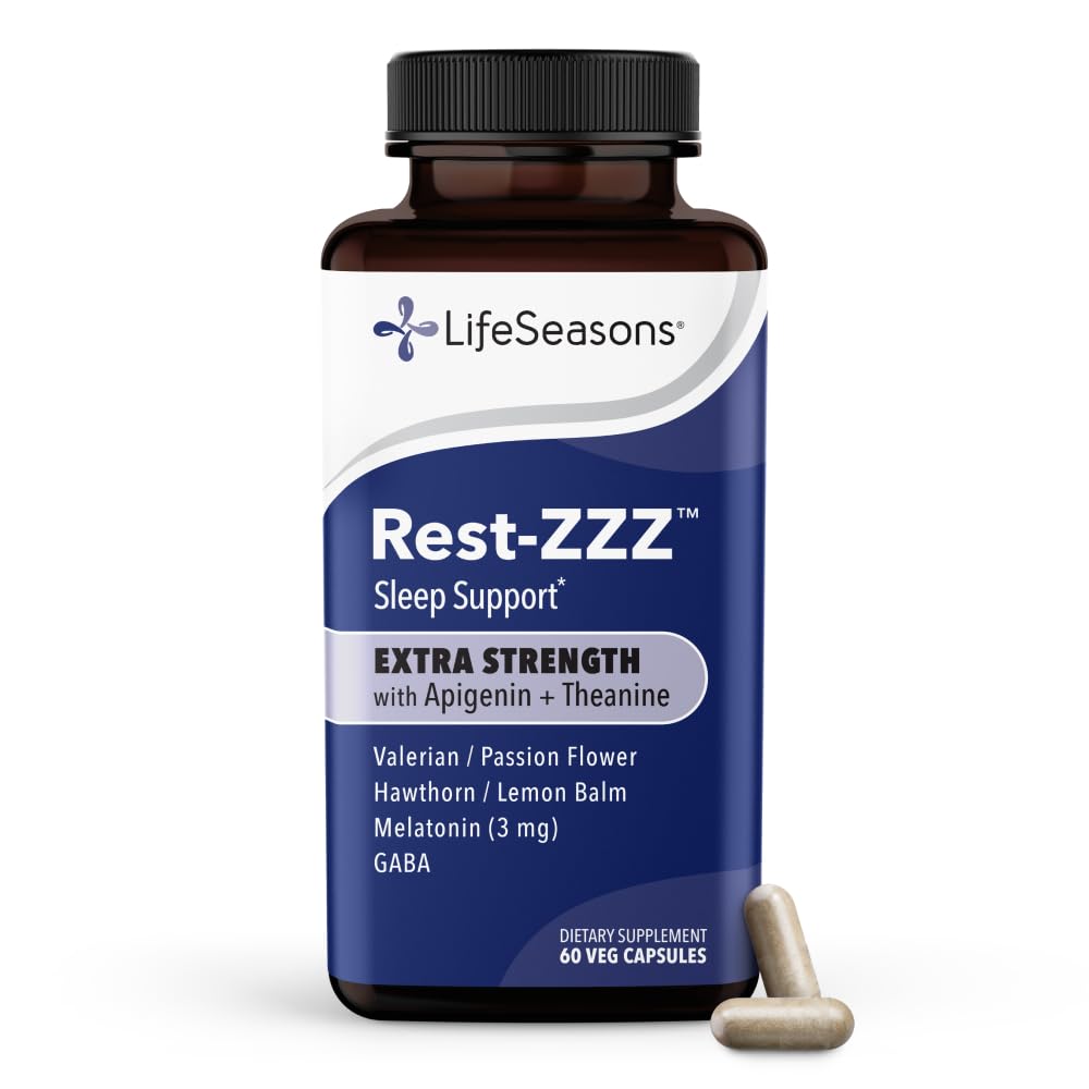 Flacon de Rest-ZZZ Extra Strength LifeSeasons avec 60 capsules