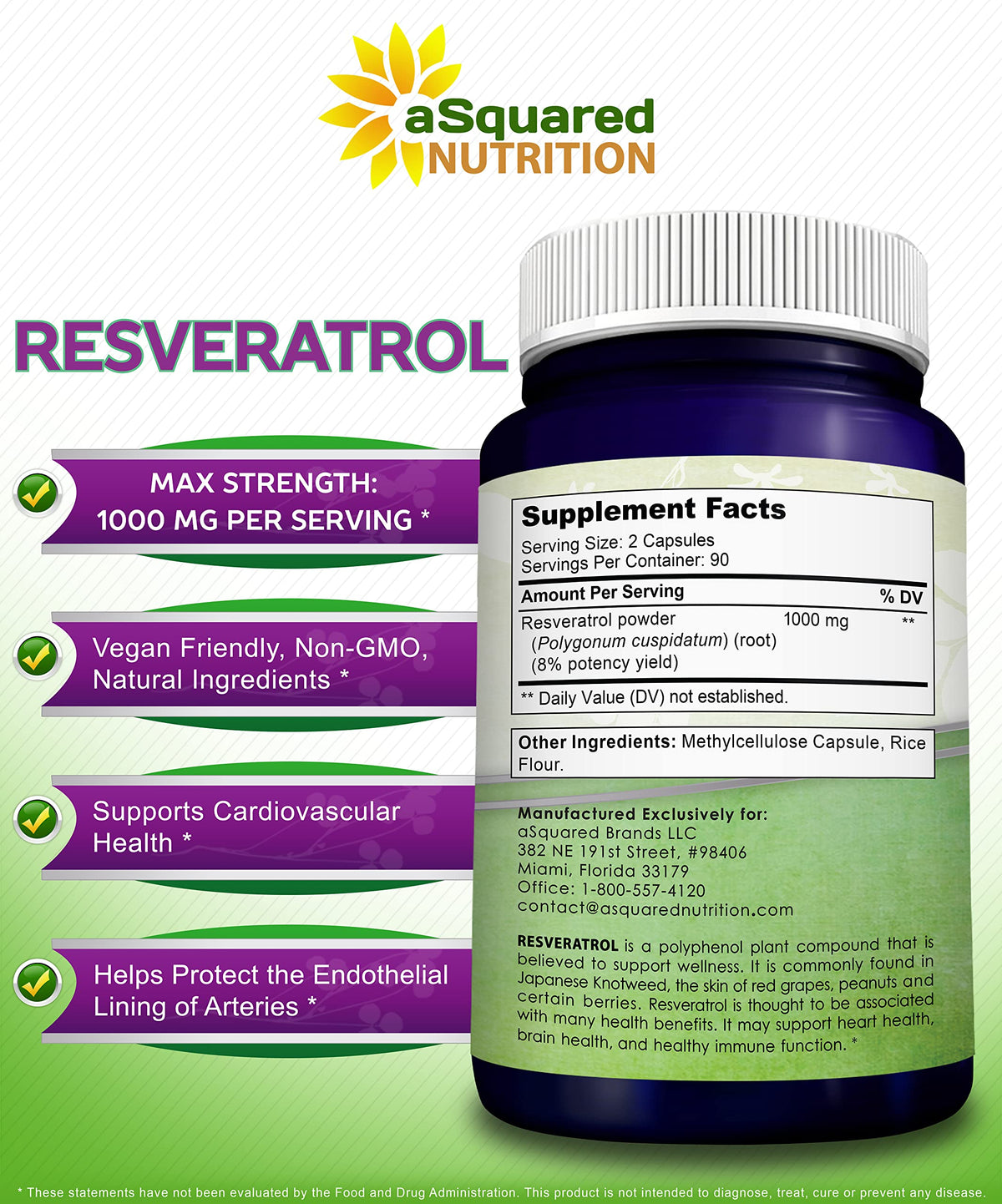 Flacon de resvératrol ouvert avec capsules visibles