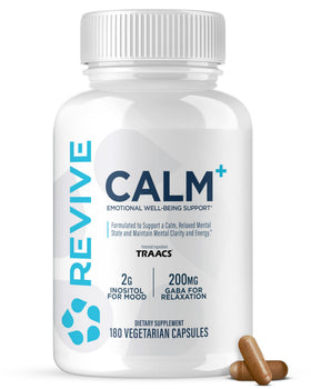 Flacon de Revive Calm+ 180 capsules vue de face