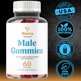 Flacon de Revra Gummies sur fond neutre