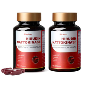 Flacon de Risabou Hirudin Peptide 300mg Nattokinase 150mg 120 capsules