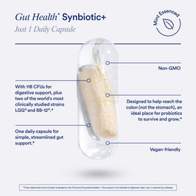 Flacon de Ritual Synbiotic+ avec comprimé à la menthe à côté