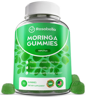 Flacon de Rosabella Gummies Moringa 1000mg avec 30 gummies