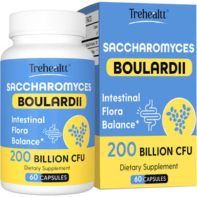 Flacon de Saccharomyces Boulardii Trehealtt 200 milliards CFU, vue avant