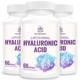 Flacon de Sambugra Acide Hyaluronique Liposomal 1000mg 180 gélules vue de face