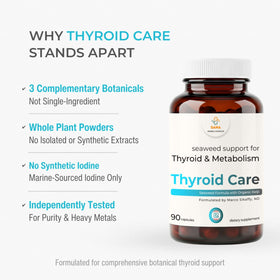 Flacon de Sana Herbal Sciences Complément Alimentaire Thyroïdien avec étiquette visible
