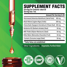 Flacon de Satoomi Gouttes Liquides de Vermouth 60ml avec étiquette