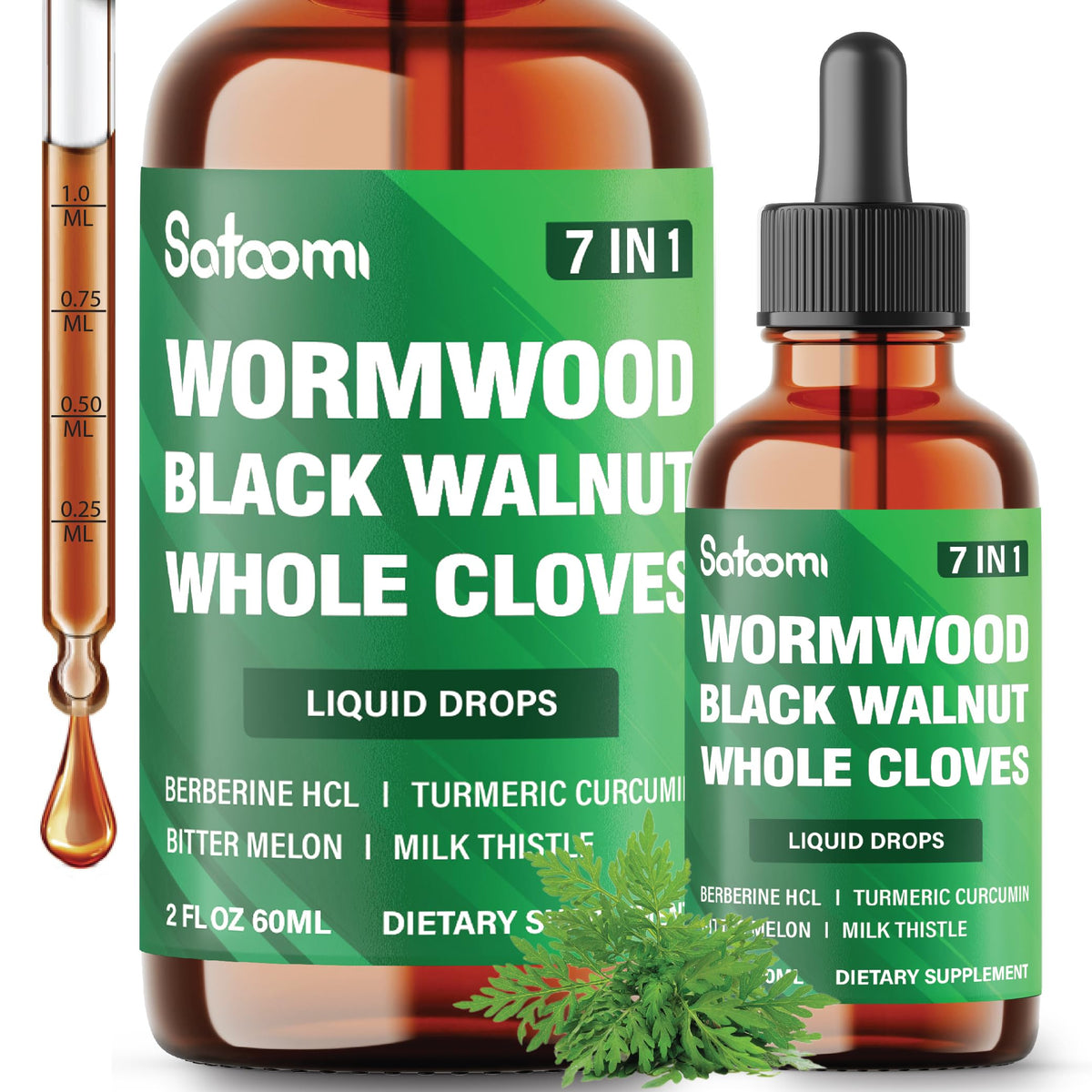 Flacon de Satoomi Gouttes Liquides de Vermouth 60ml vue avant