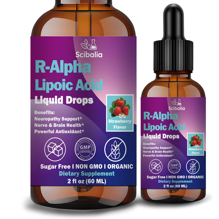 Flacon de Scibalia Acide Alpha-Lipoïque R 600mg gouttes liquides vue avant