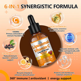 Flacon de Scibalia Vitamine C Liposomale 1000mg avec goutteur