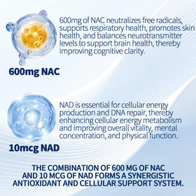 Flacon de SEAFLEX NAC 600mg avec étiquette visible