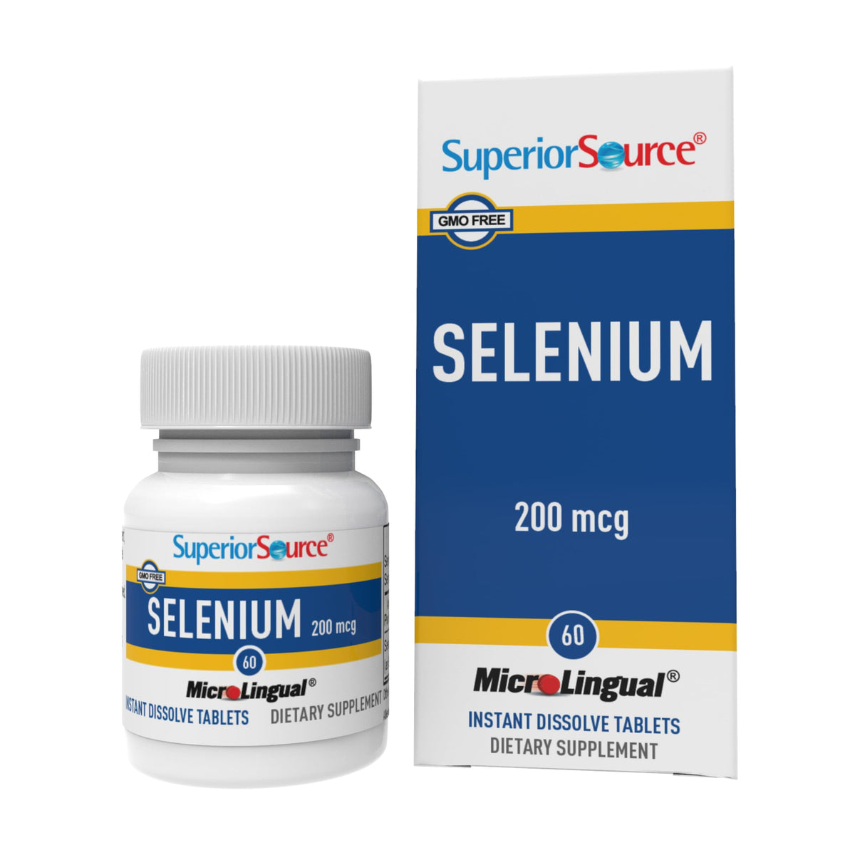Flacon de Sélénium 200 mcg de quality Source avec 60 tablettes