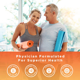 Flacon de Senolytic+ ouvert avec capsules visibles