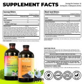 Flacon de Serene Herbs Black Seed Oil avec étiquette visible